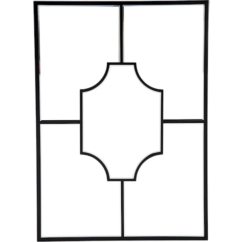 Cafe Lighting & Living Boyd Wall Mirror - Black