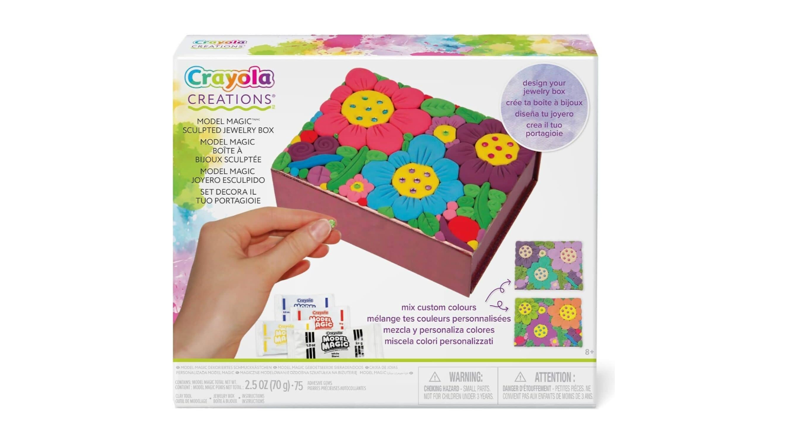 Crayola Creations Model Magic Sculpted Jewelry Box Craft Kit