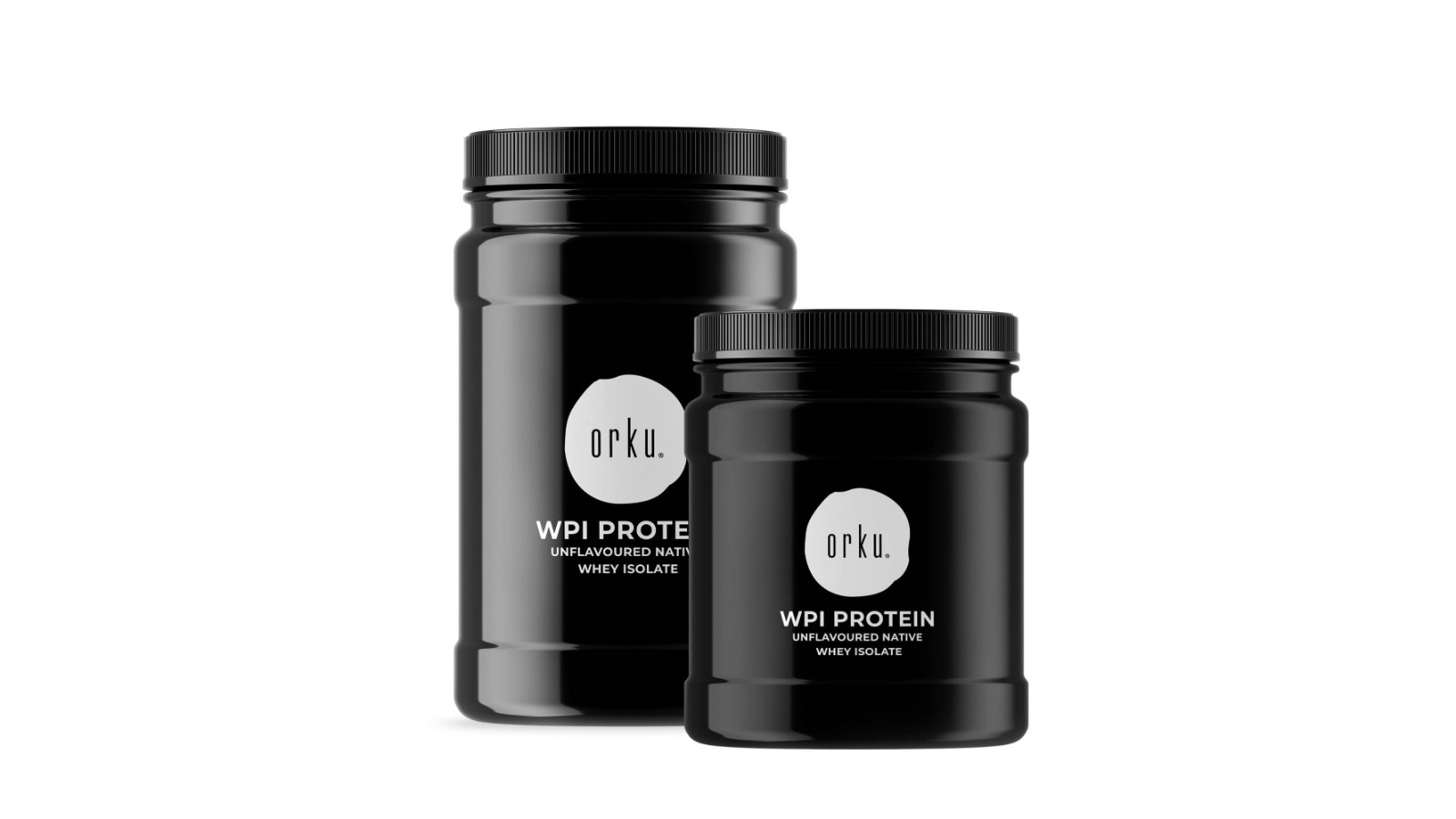 Orku Whey Protein Isolate Powder Jar