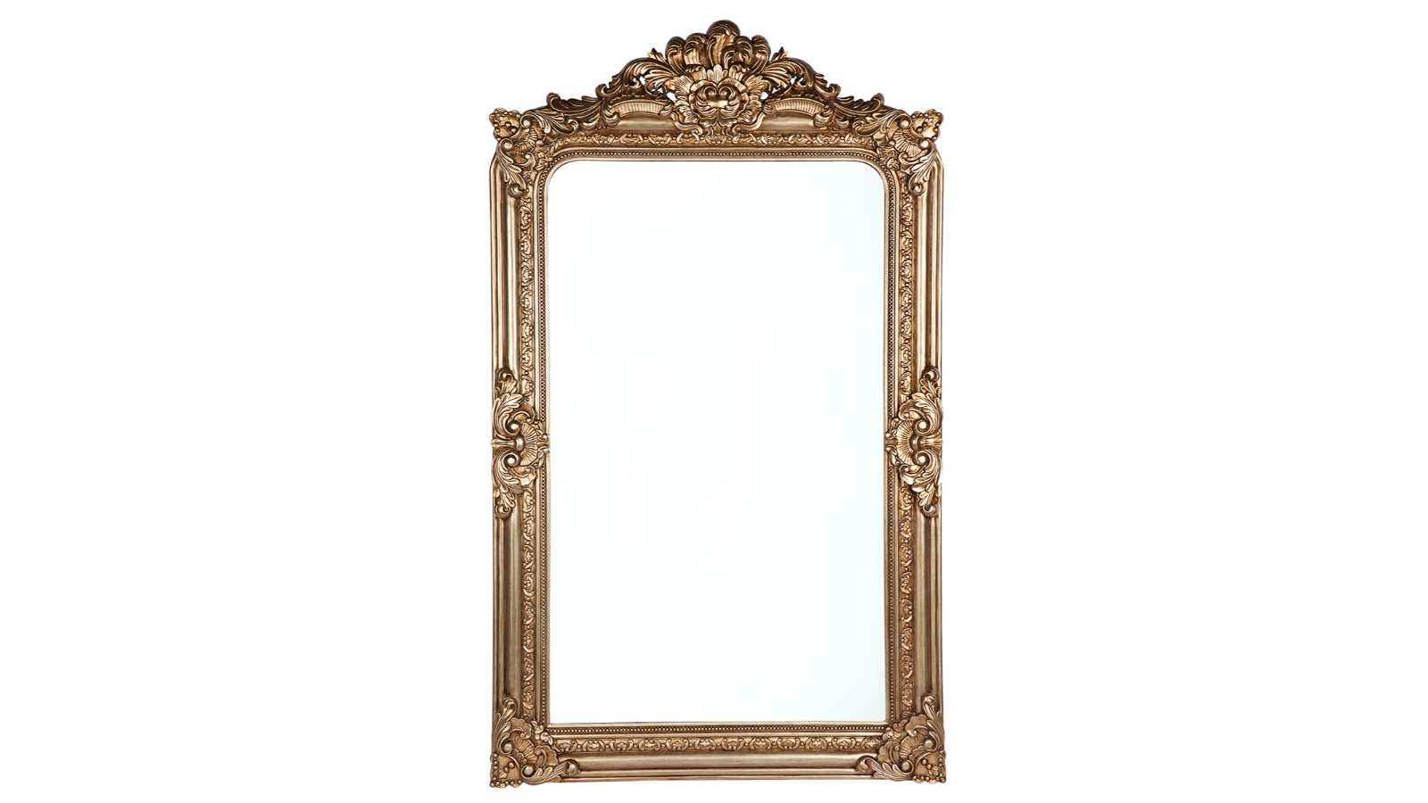 Cafe Lighting & Living Elizabeth Floor Mirror - Antique Gold