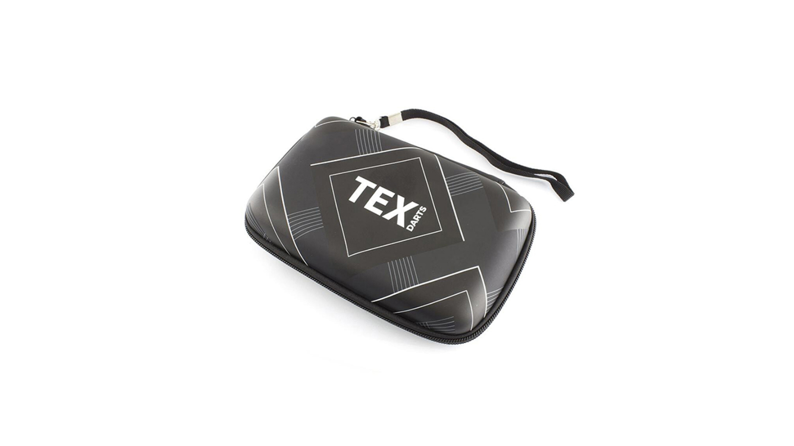 TEX Pro Throwing Darts Portable Protective Storage Carry Travel Case - Black/White