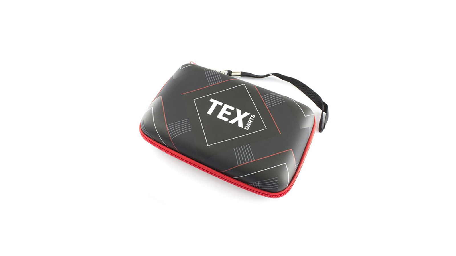 TEX Pro Throwing Darts Portable Protective Storage Carry Travel Case - Black/Red