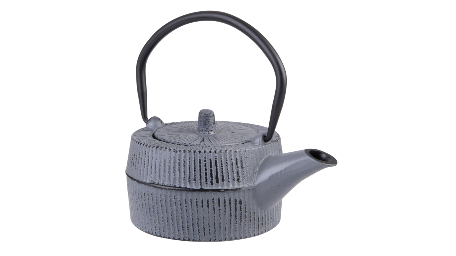 Purple Spoilz 350ml Teaology Cast Iron Teapot - Thatch Grey Black 