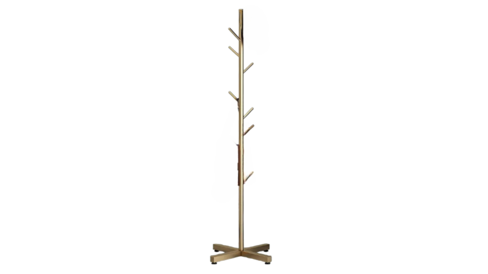 NNEOBA Elegance in Gold Floor Standing Metal Coat Rack