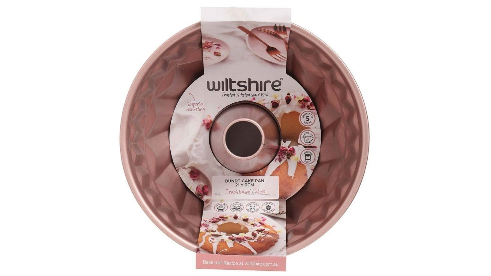 Wiltshire 21cm Non Stick Bundt Pan - Rose Gold 