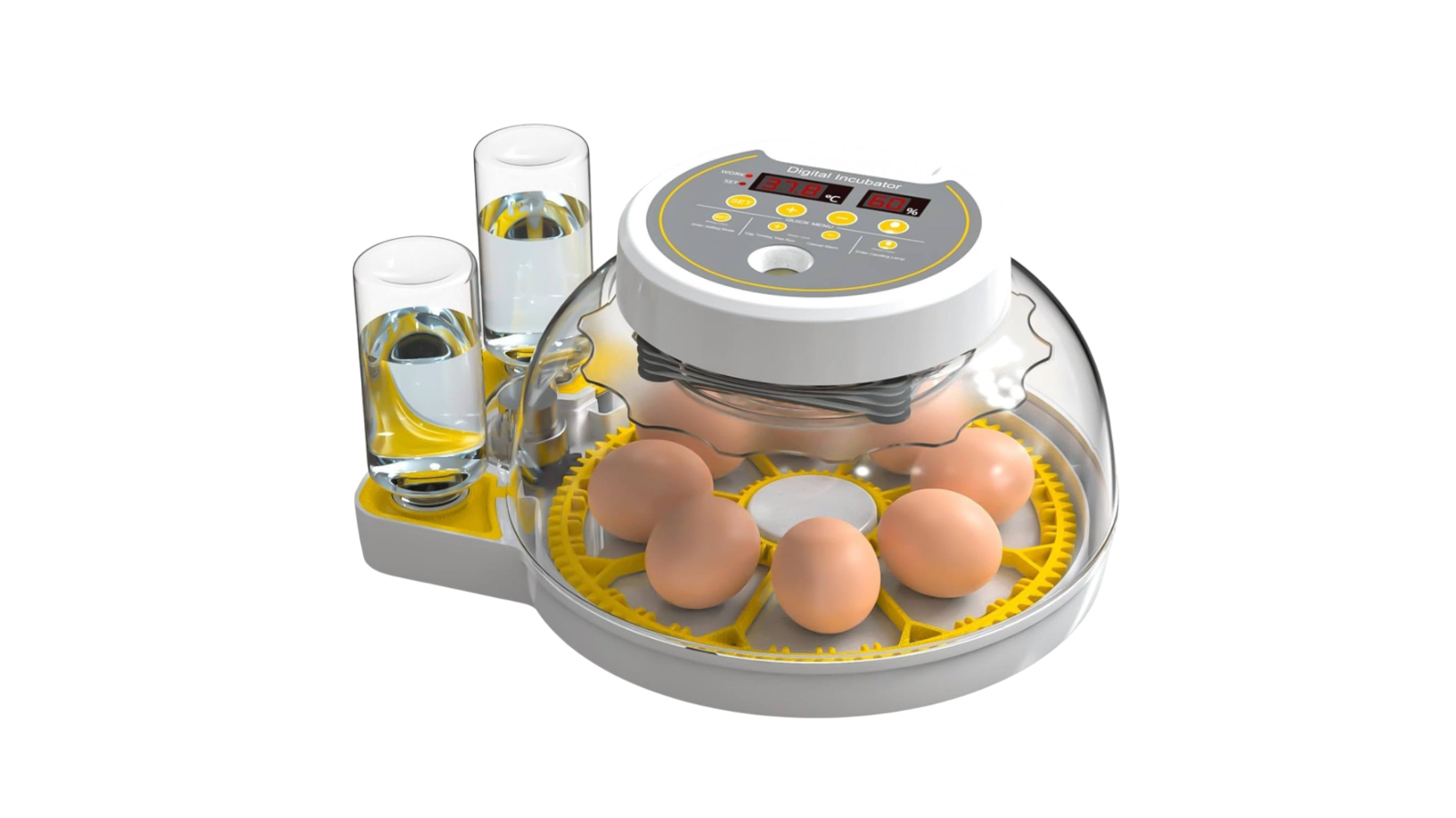 Rooster Farms Automatic Electrical Turning 8/18 Egg Incubator