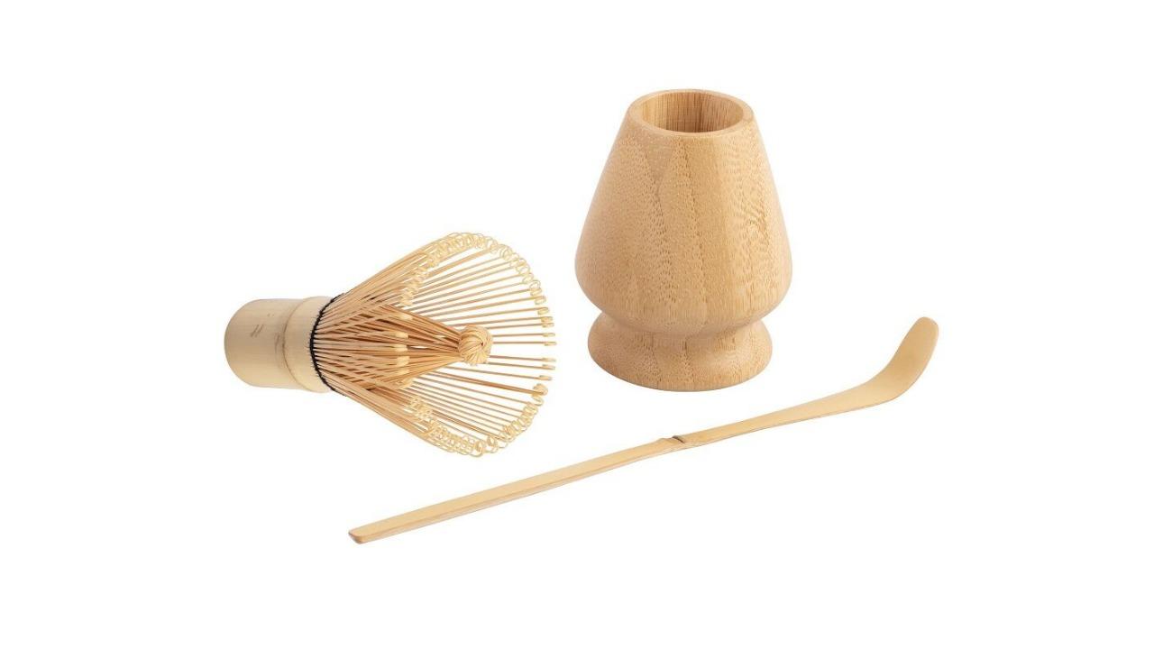 Teaology 3 Piece Bamboo Matcha Tea Whisk