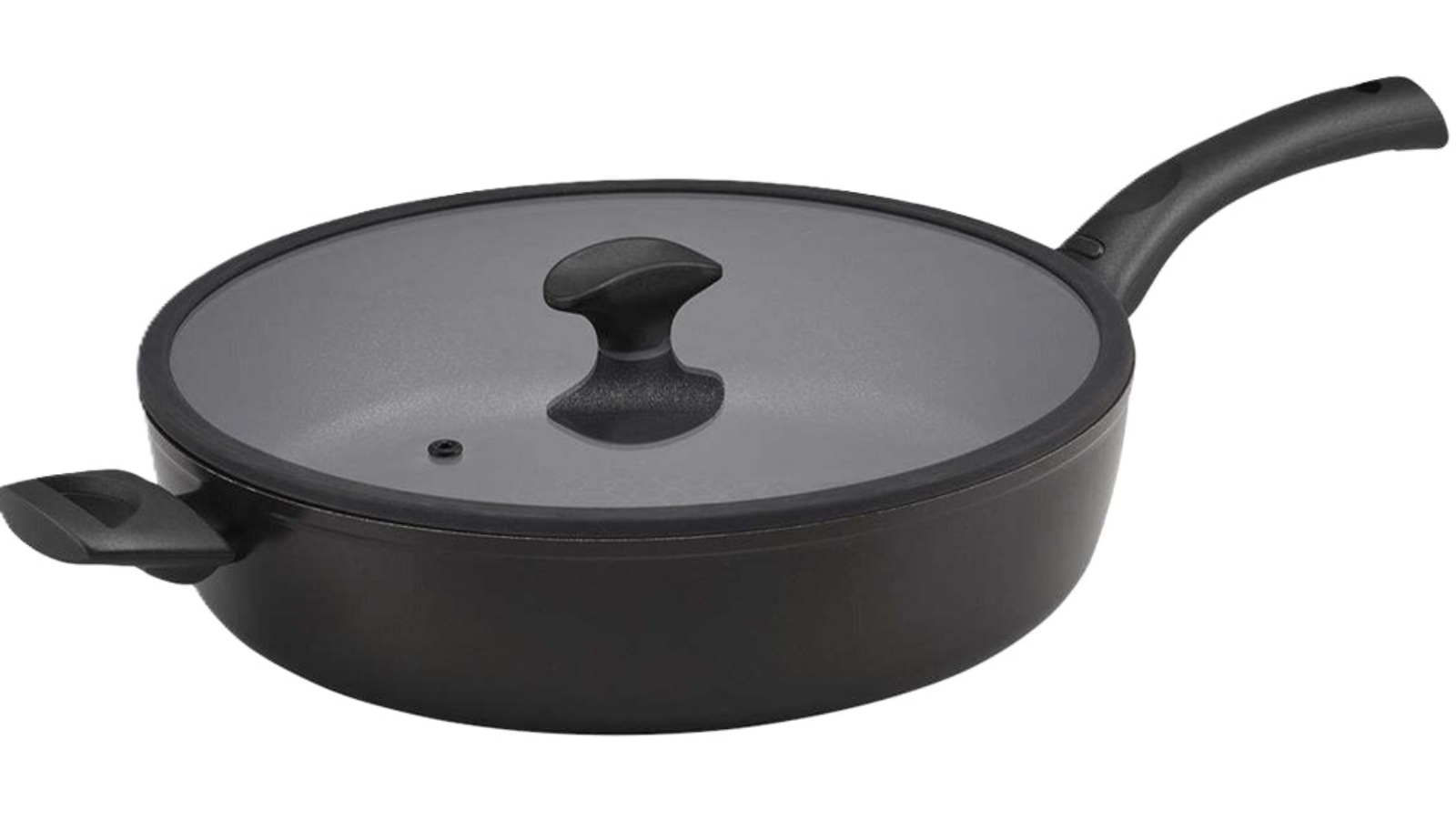 Essteele 32cm Non-Stick Saute Pan with Lid - Black