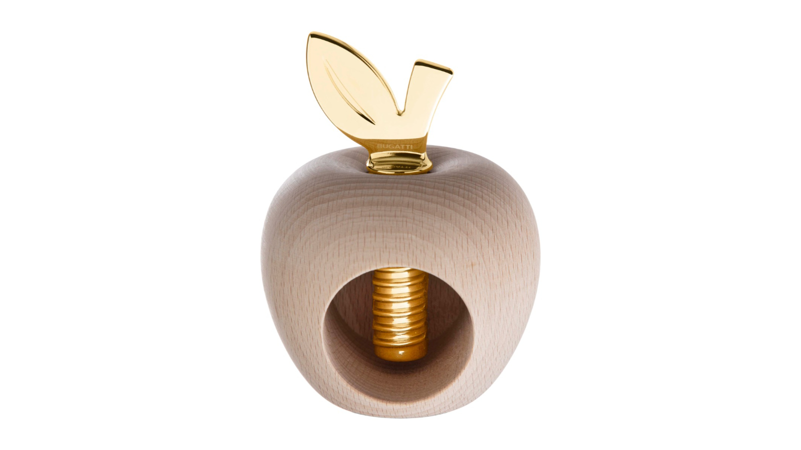 Bugatti Eden Nut Cracker - Natural Beech/Gold