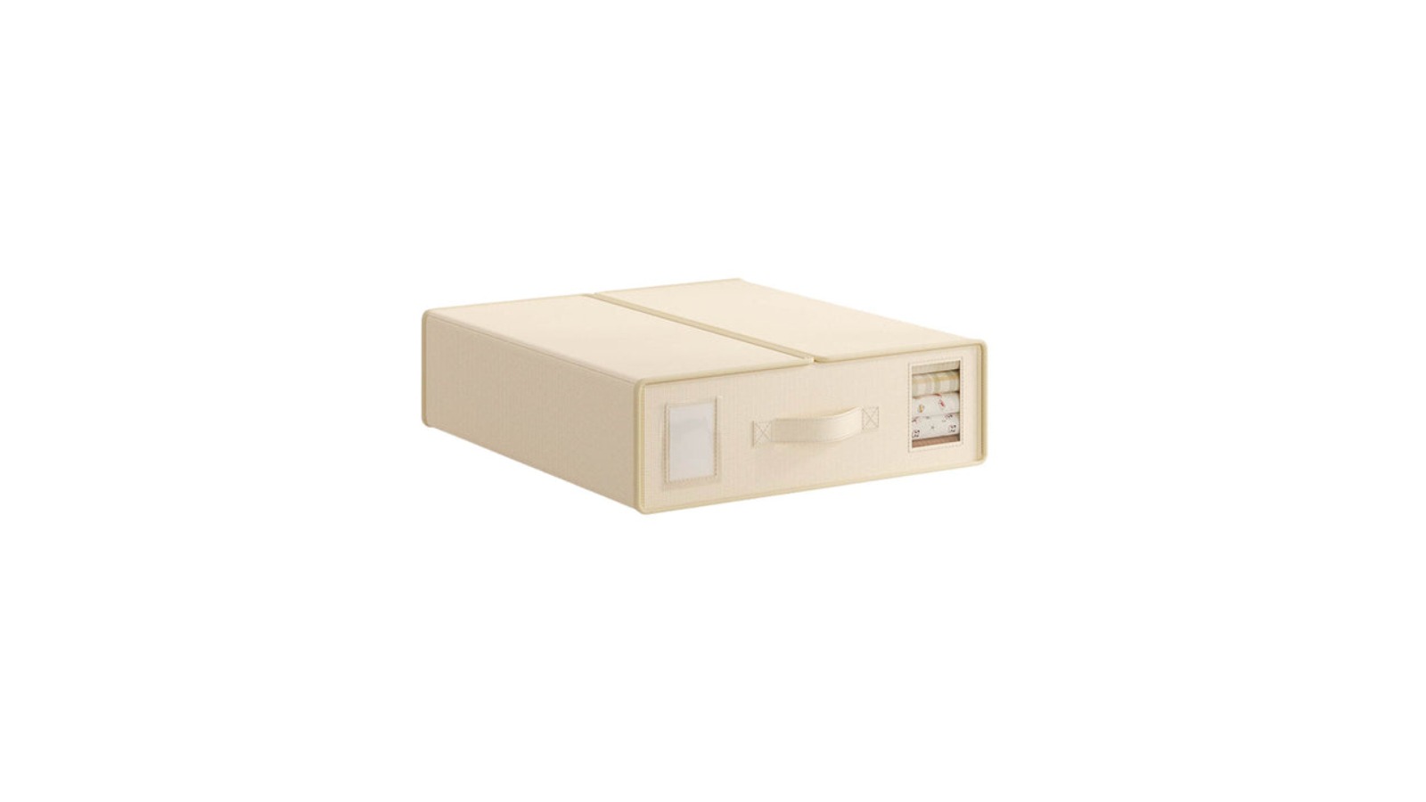 Kitchee Foldable Bed Sheet Beige Storage Box - Pack of 1