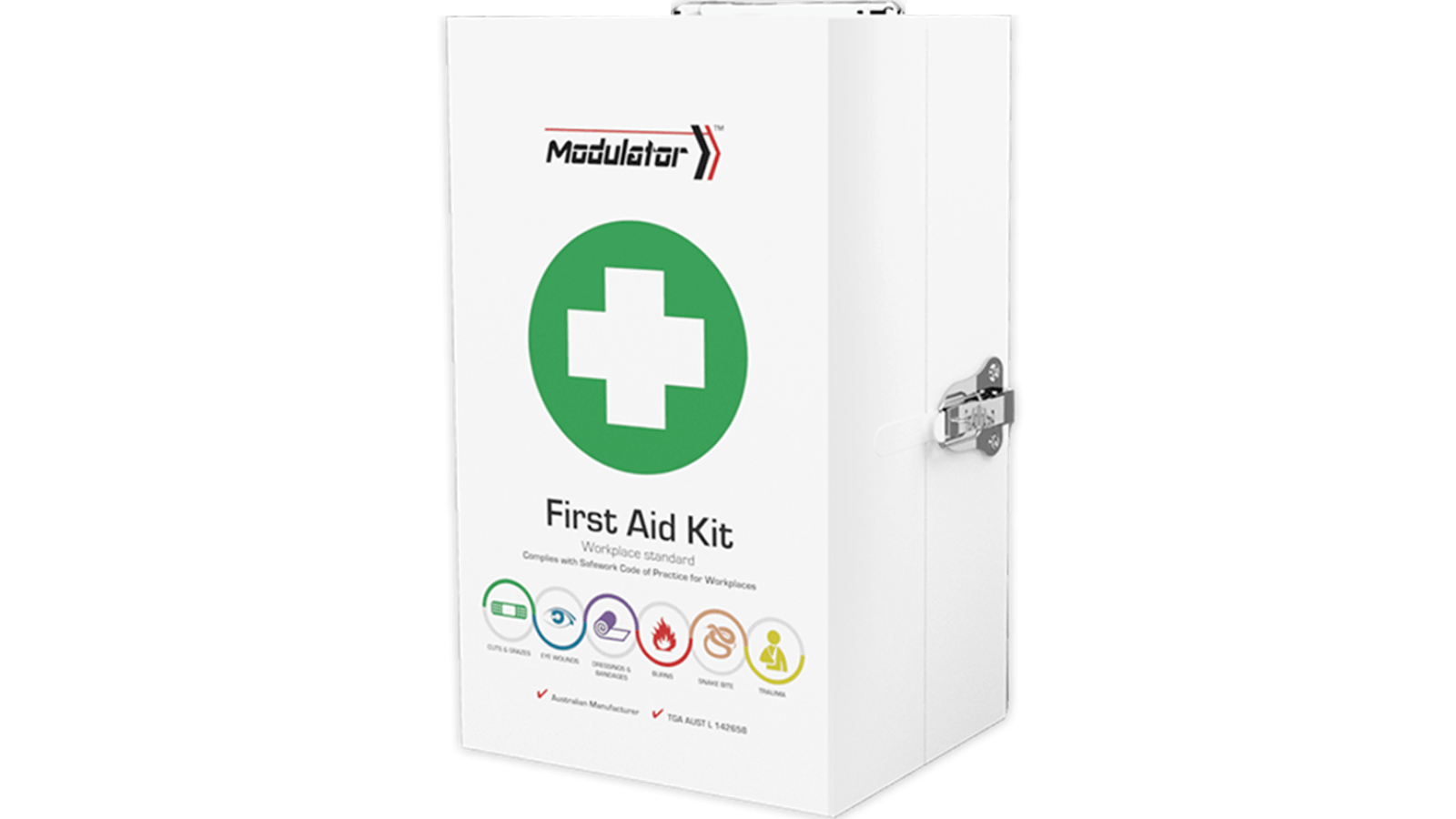 Modulator Workplace Modules Compliant First Aid Kit Metal Cabinet Box
