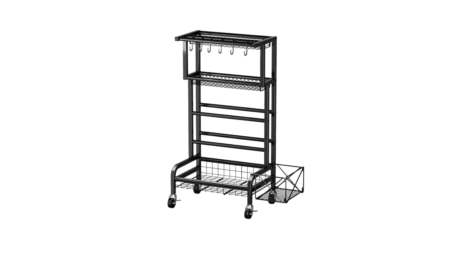 Social Hike Gym Equipment Storage Rack on Wheels Organiser