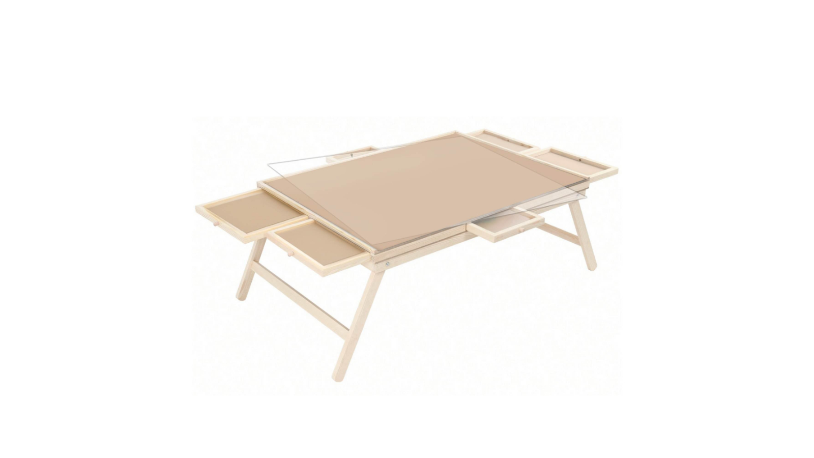 Social Hike 1500 Piece 6-Drawer Puzzle Board Table Folding Legs with Cover