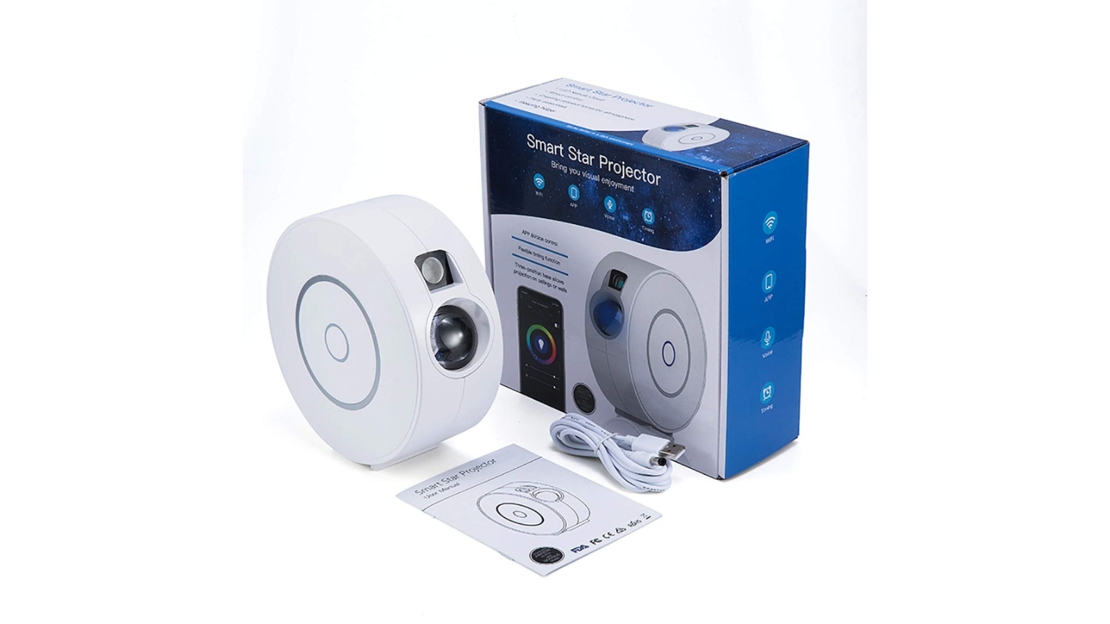 Social Hike White LED Smart Galaxy Star Projector