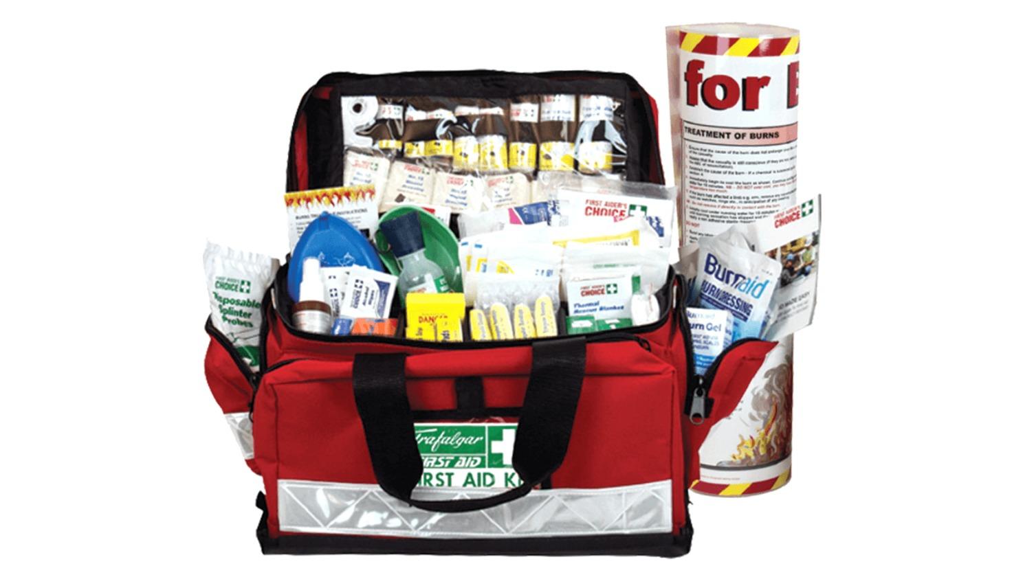 Trafalgar Portable Soft Carry Case Large Burns First Aid Kit