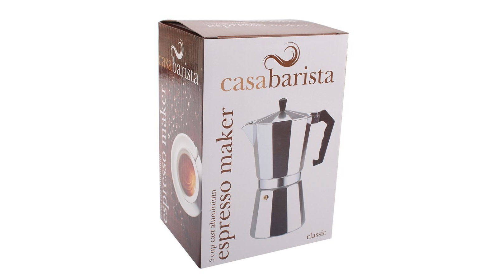 Casabarista Classic 3 Cup Aluminium Espresso Maker Harvey Norman