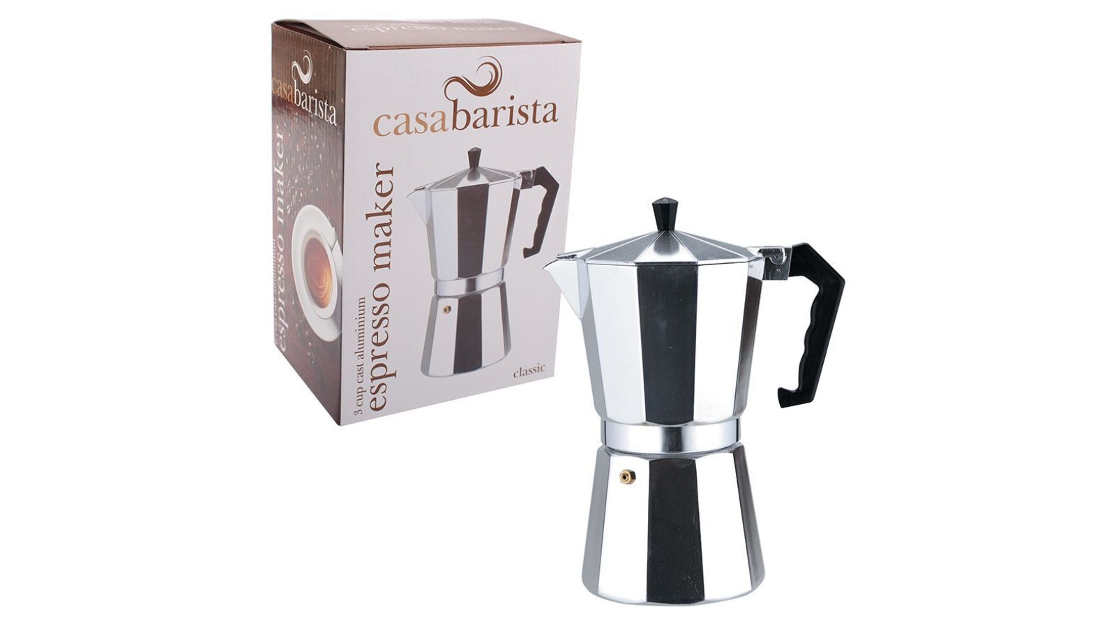 Casabarista Classic 3 Cup Aluminium Espresso Maker Harvey Norman