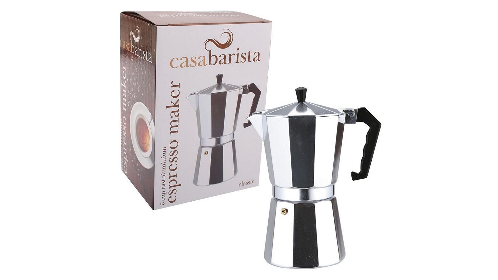 Casabarista Classic 6 Cup Aluminium Espresso Maker Harvey Norman