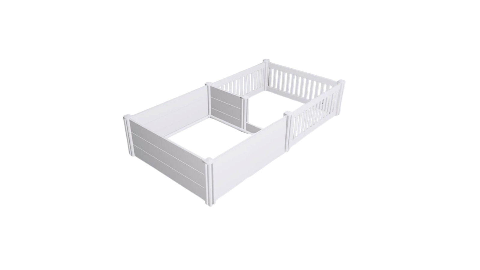 Rooster Farms PVC Dog Anti-Crush Rail Whelping Box - 1.9 x 0.95m