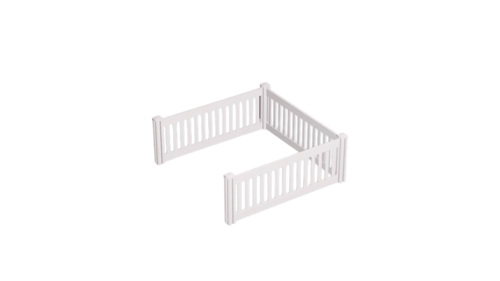 Rooster Farms 3-Side PVC Dog Play Pen Extension - 0.95m