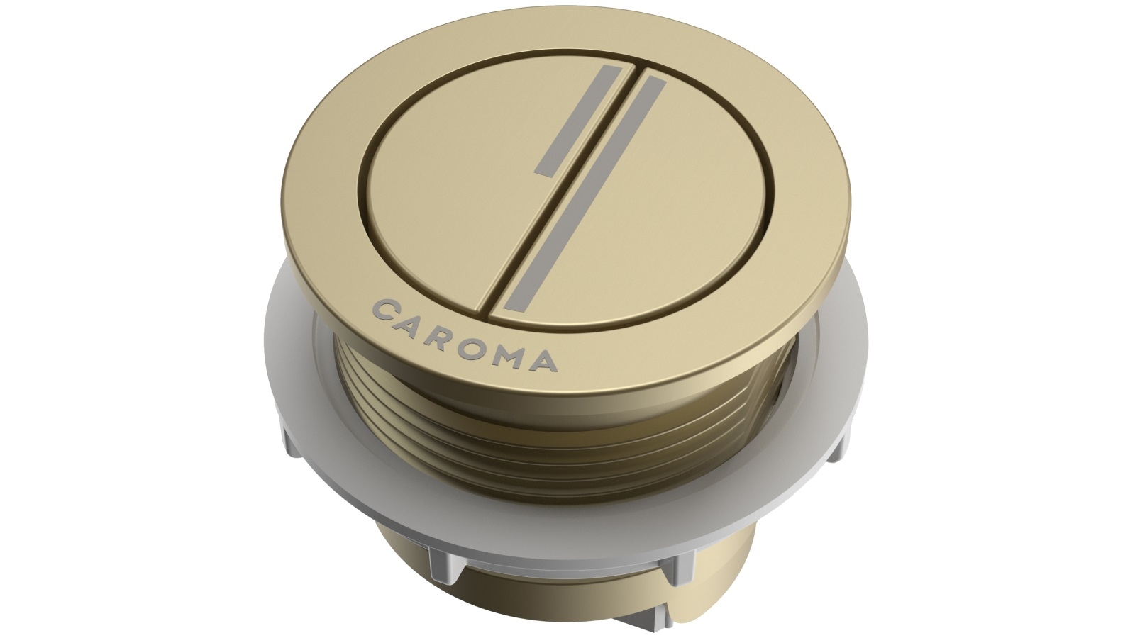 Colore Round Brushed Brass 48mm Dual Flush Push Button - Wholesale Domestic