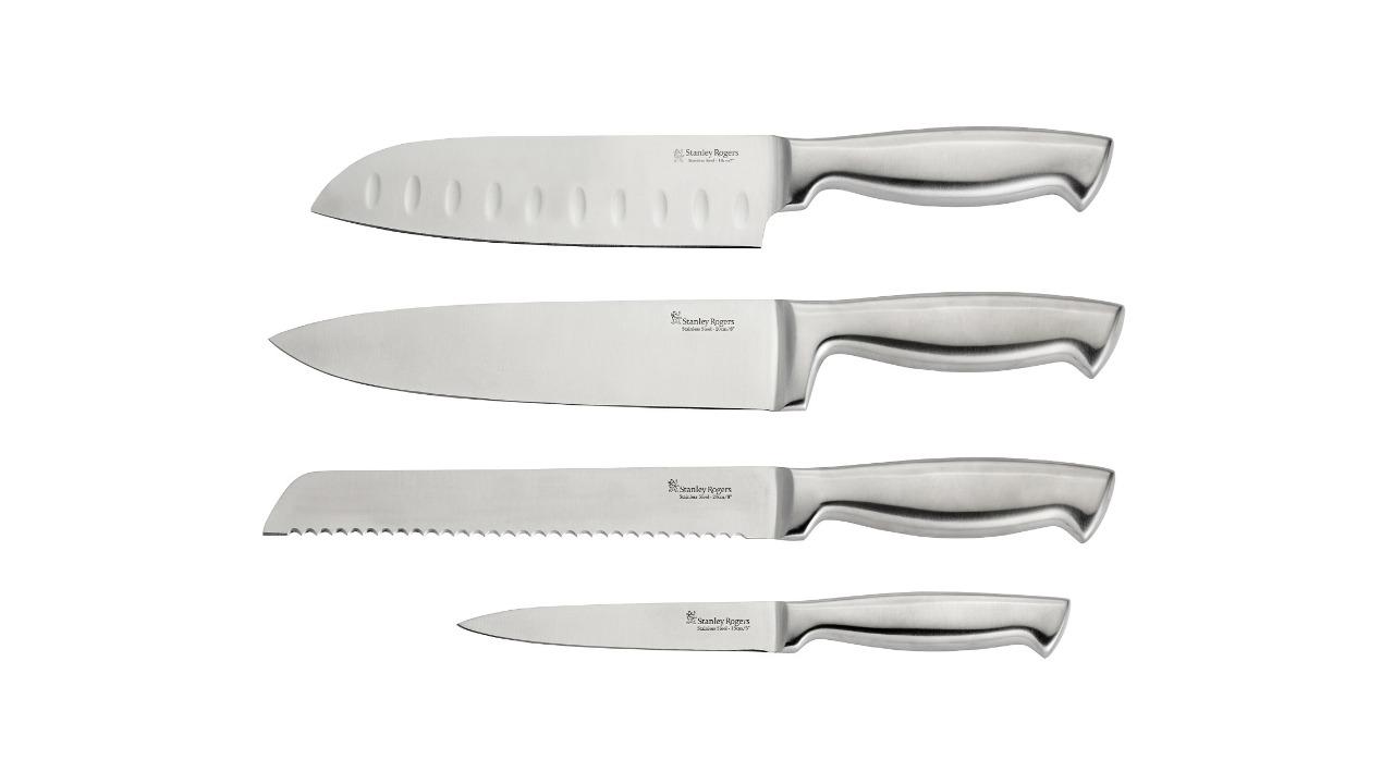 Stanley Rogers 5 Piece Banded Strip Knife Block Set