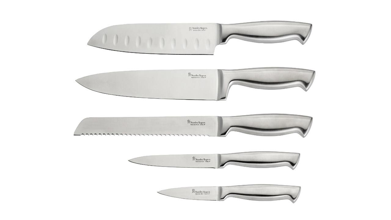 Stanley Rogers 6 Piece Magnetic Knife Block Set