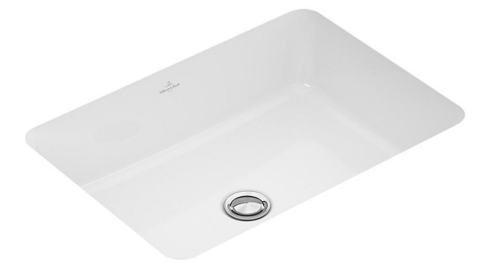 Villeroy & Boch Architectura 500 Rectangular Under Counter Basin with No Tap Hole - Alpine White