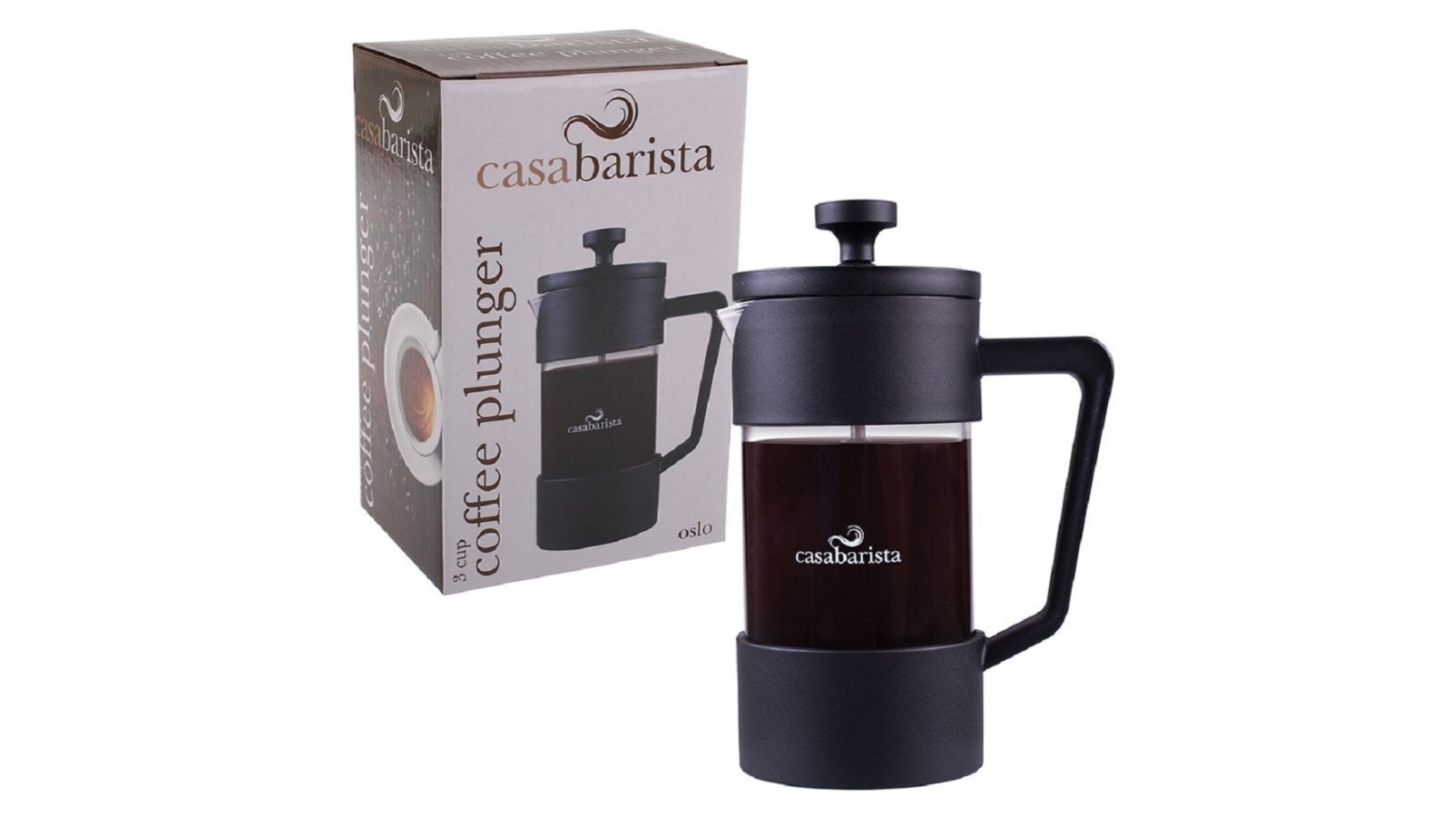 Casabarista Black Oslo Coffee Plunger - 3 Cup