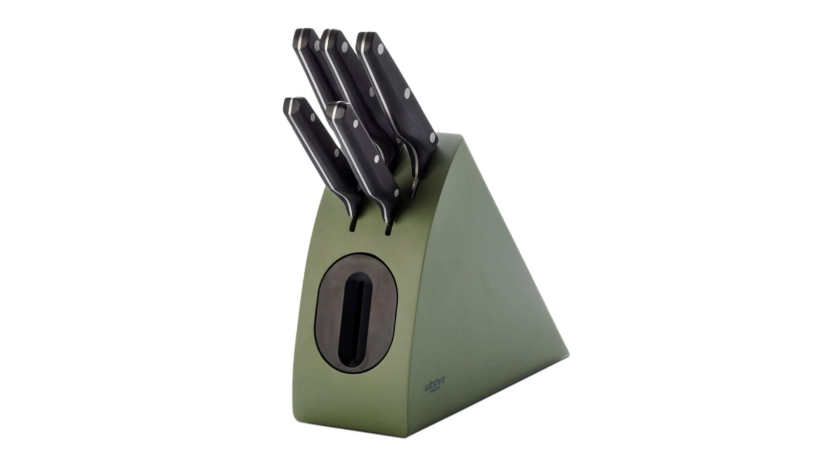Wiltshire 6 Piece Staysharp Radius Knife Block Set - Sage Green