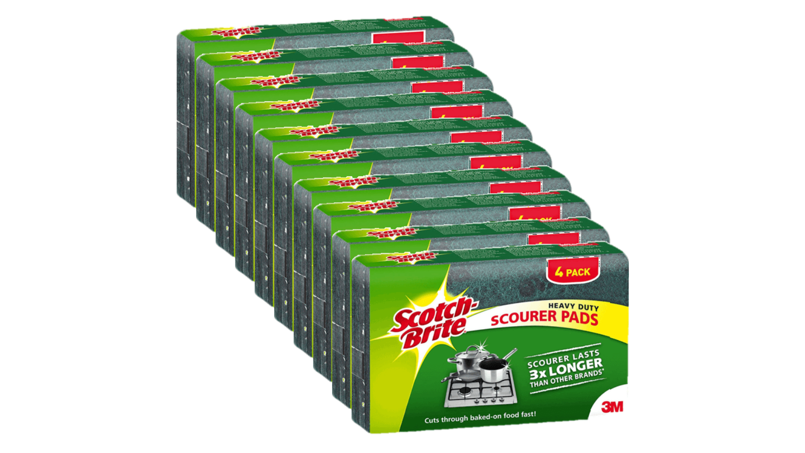 Scotch Brite Heavy Duty Scourer - Pack of 10