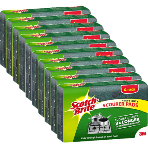 Scotch Brite Heavy Duty Scourer - Pack of 10