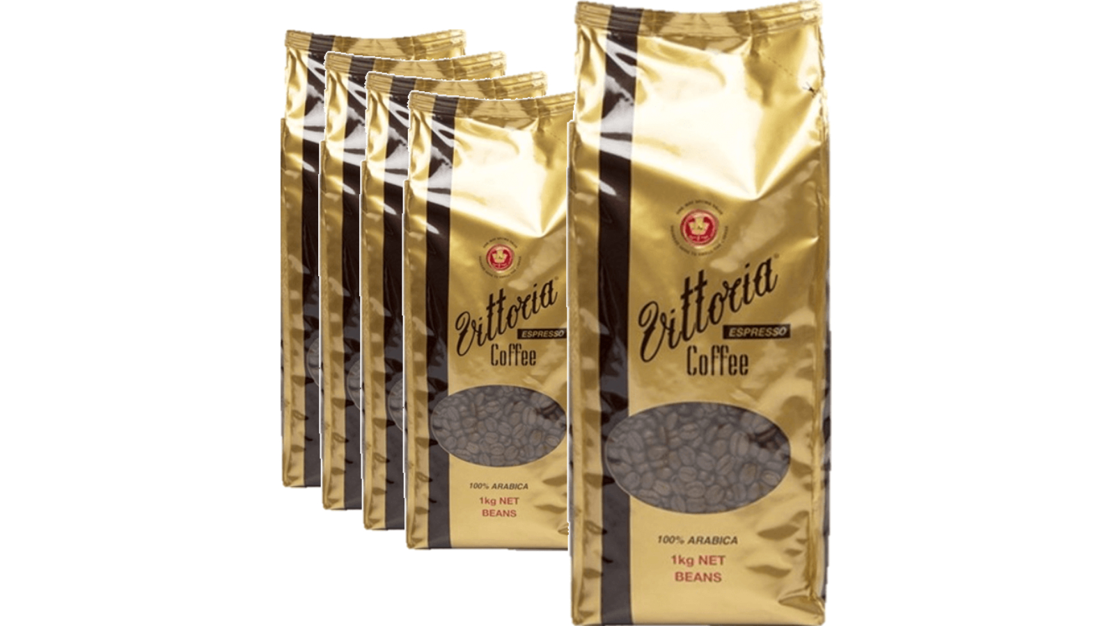 Vittoria 1kg Espresso Gold Arabica Coffee Bean Bag