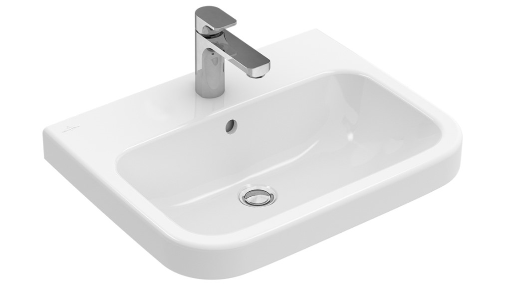 Villeroy & Boch Architectura 550 Wall Mounted Basin with 1 Tap Hole - Alpine White