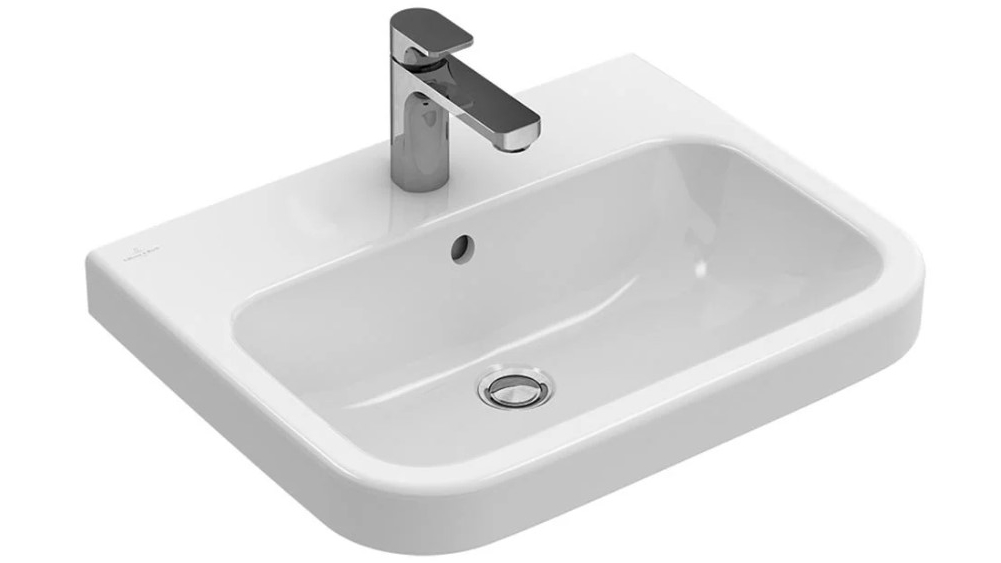 Villeroy & Boch Architectura 650 Wall Mounted Basin with 1 Tap Hole - Alpine White