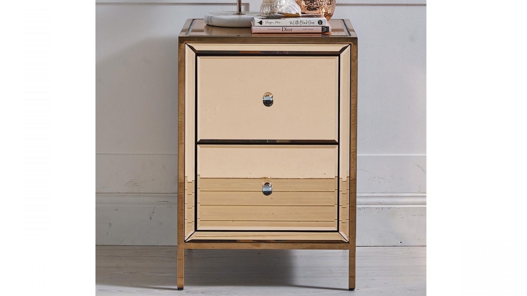 Davis 2-Drawer Slim Bedside Table