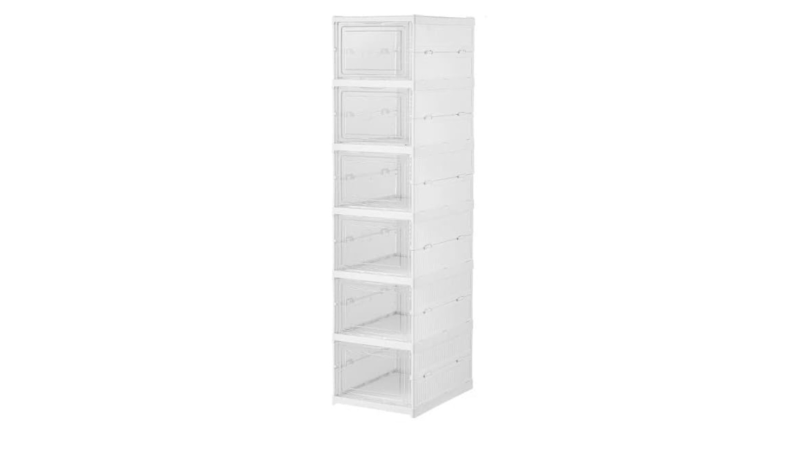 NNETM 6 Layer Foldable Shoe Organizer Box