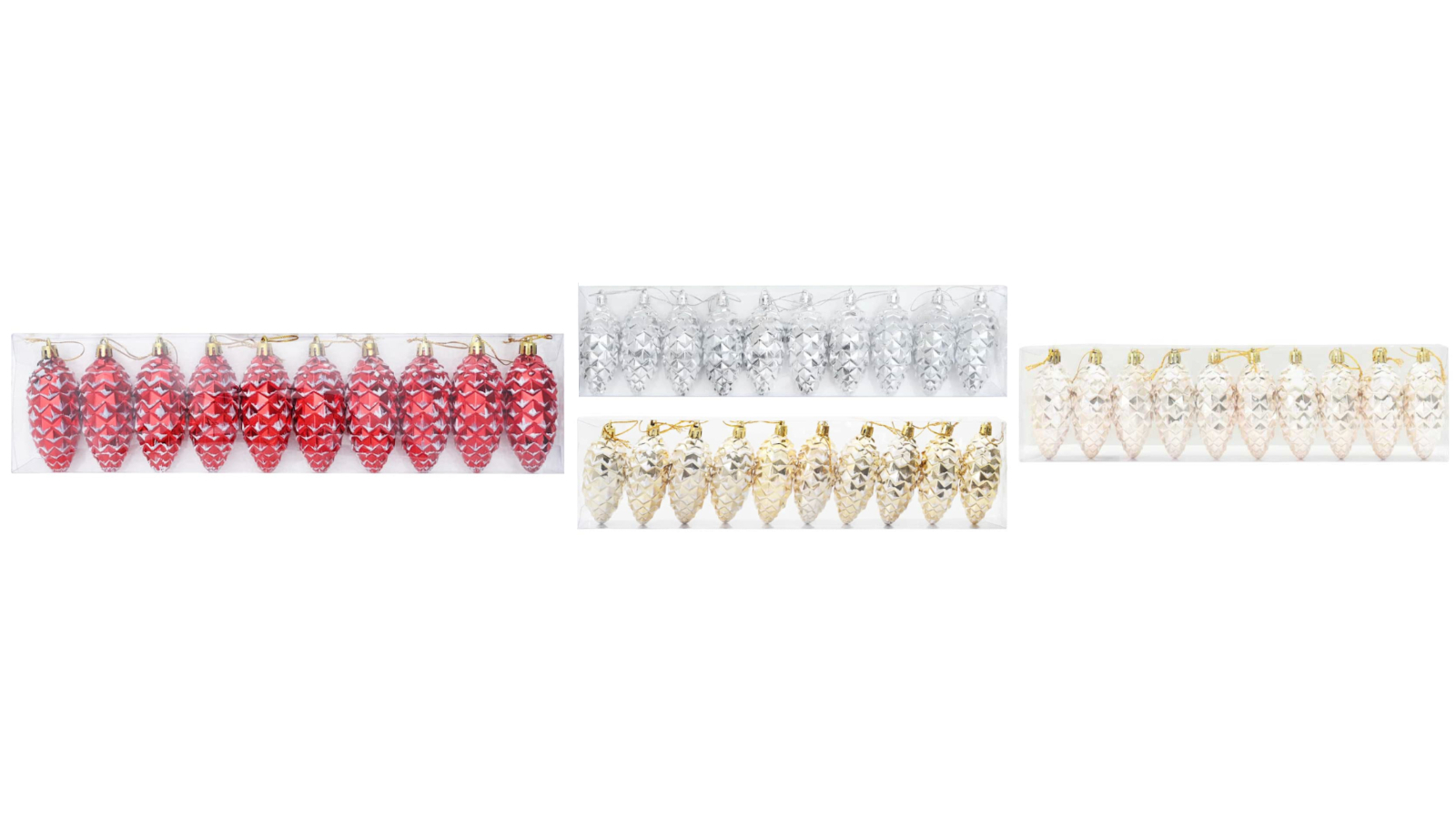 vidaXL 40 Piece Christmas Pine Cone Ball