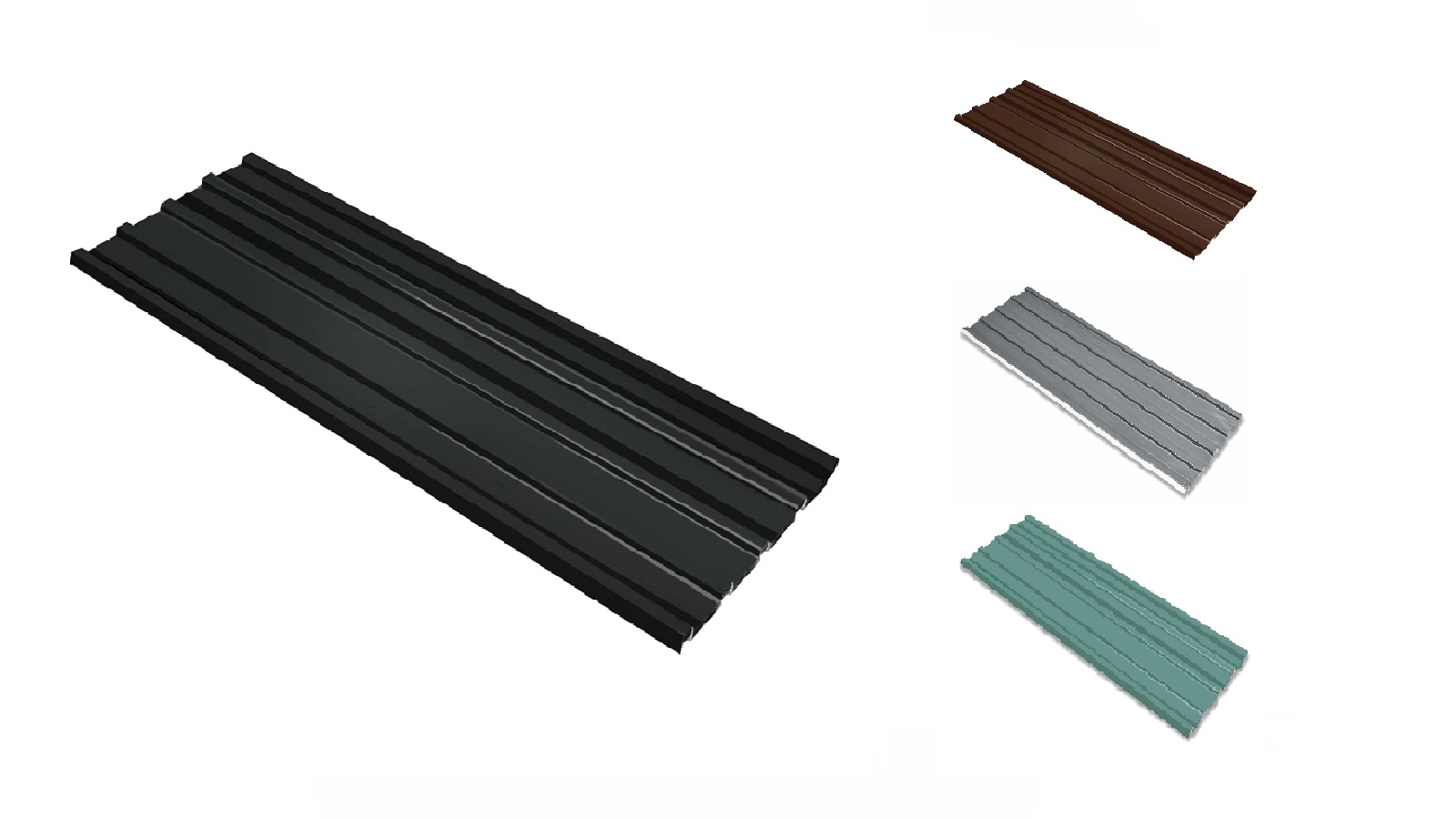 vidaXL 12 Piece 129 x 45cm Galvanised Steel Roof Panel
