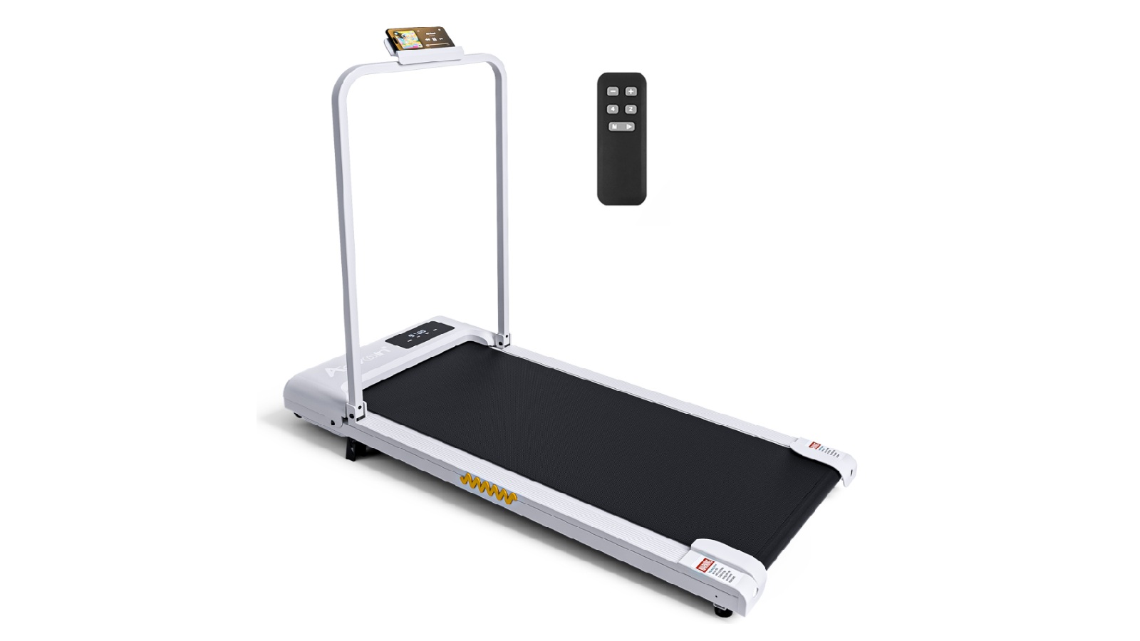 Advwin Foldable Electric Treadmill Incline Walking Pad - White