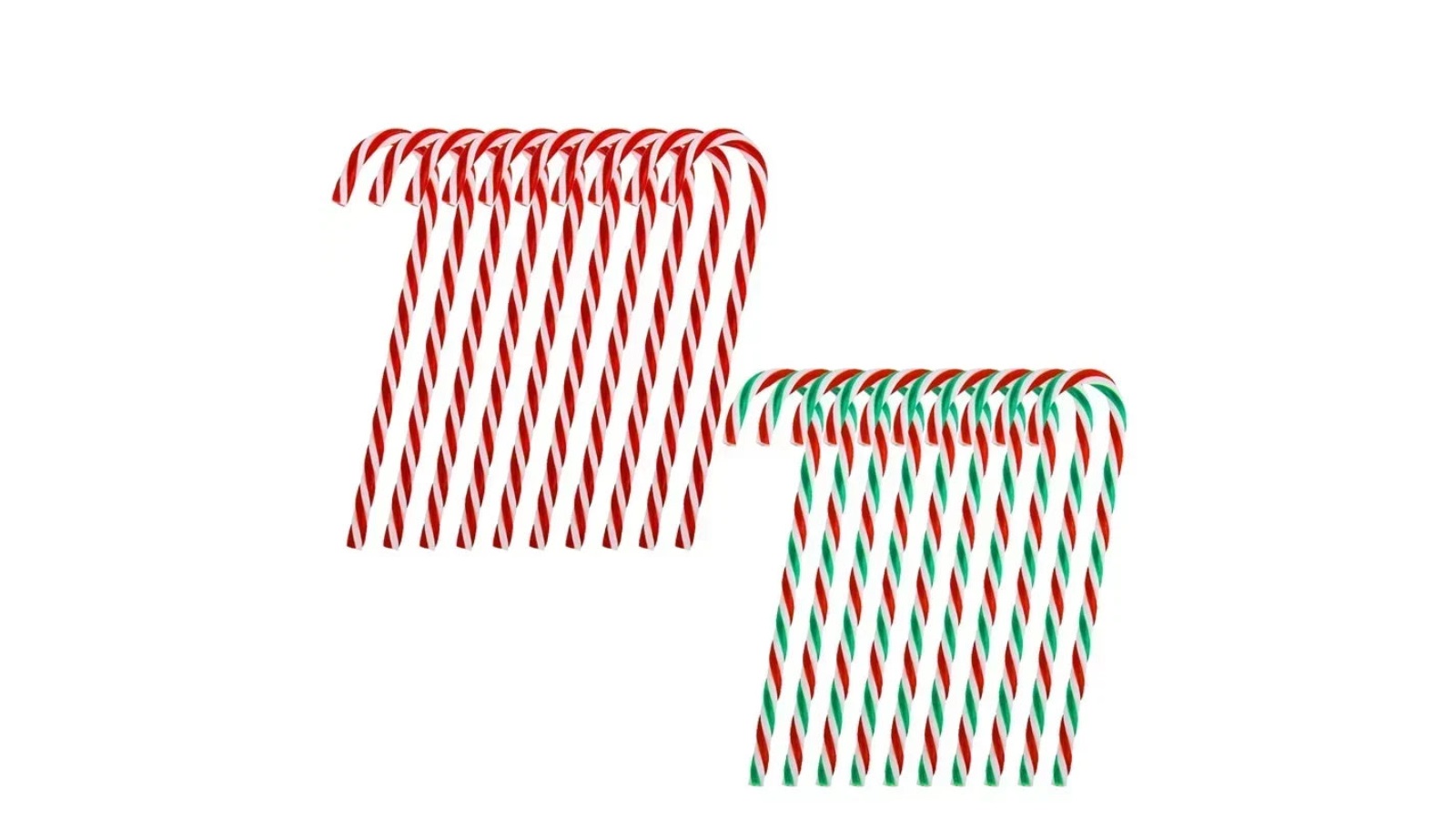 NNEOBA 20 Piece Christmas Tree Acrylic Candy Cane Hanging Set