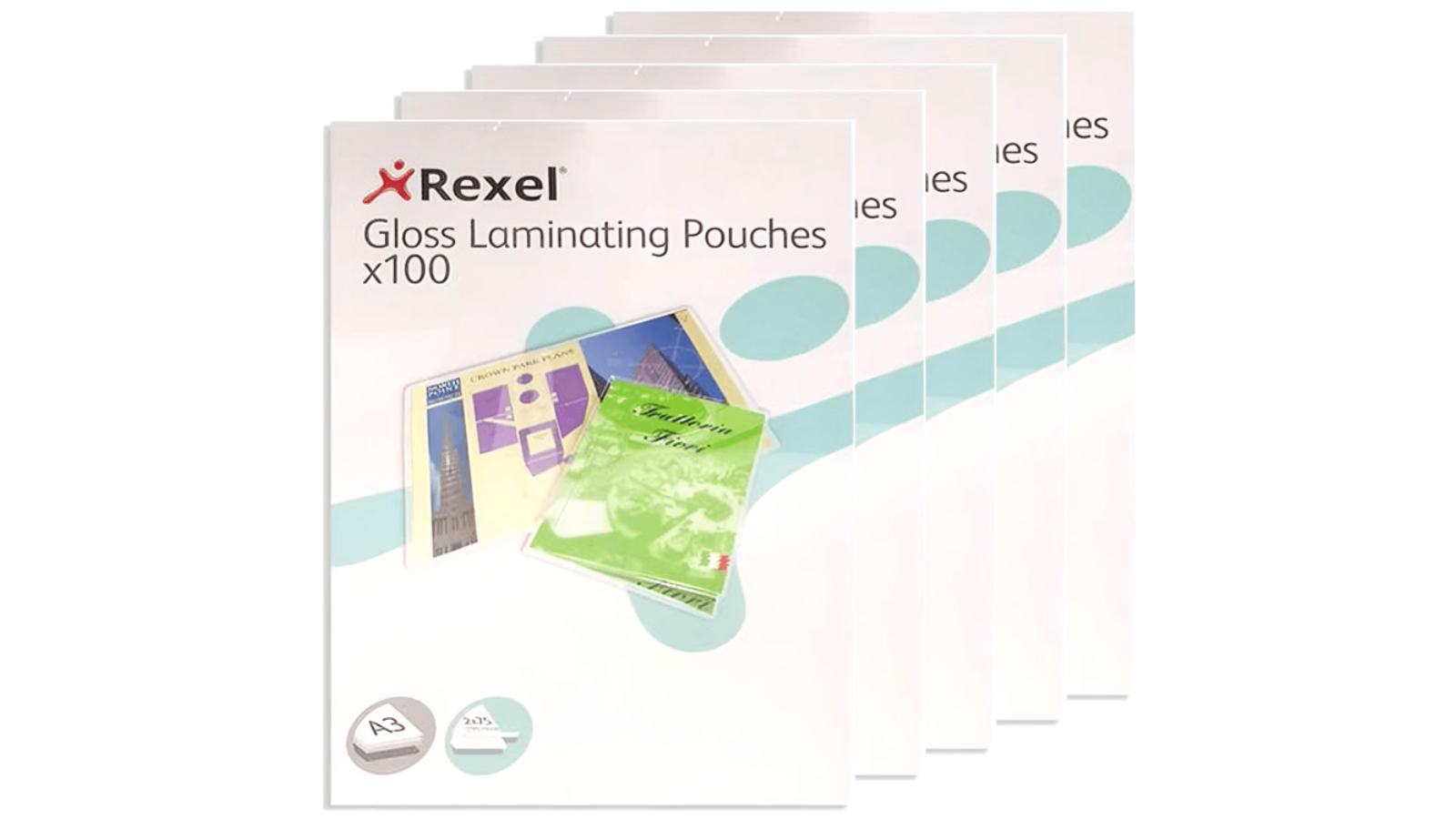 Rexel Pack of 5 75 Micron A3 Clear Laminating Pouch