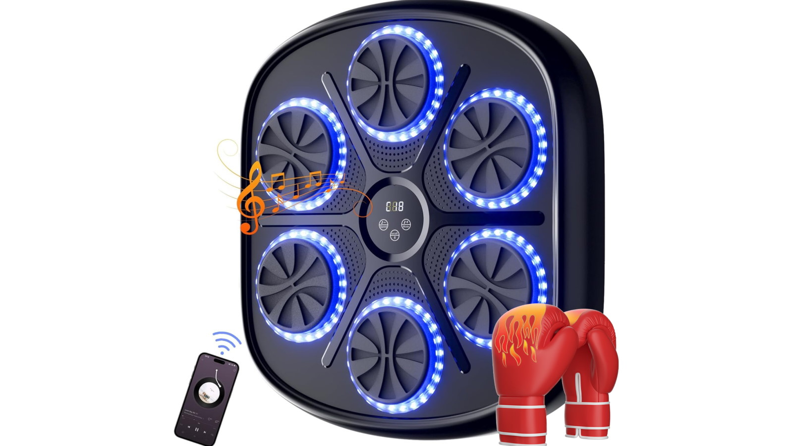 Advwin Bluetooth Music Boxing Training Equipment - Black