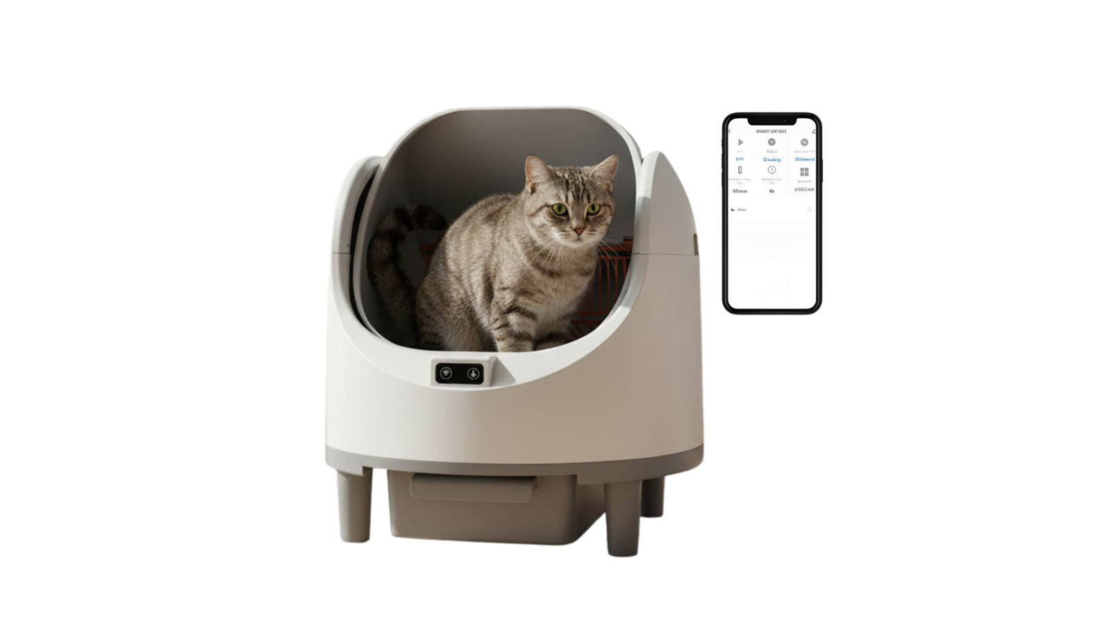 Rooster Farms Automatic Smart Cat Litter Box - 68L