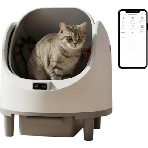 Rooster Farms Automatic Smart Cat Litter Box - 68L