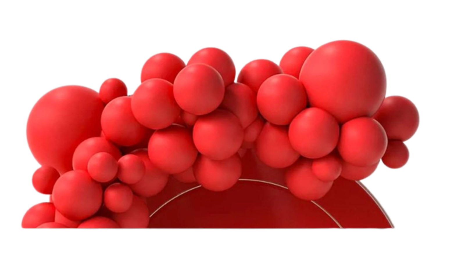 NNEOBA 75 Piece Valentines Day Red Balloon Garland Arch Kit - Color : No. 2