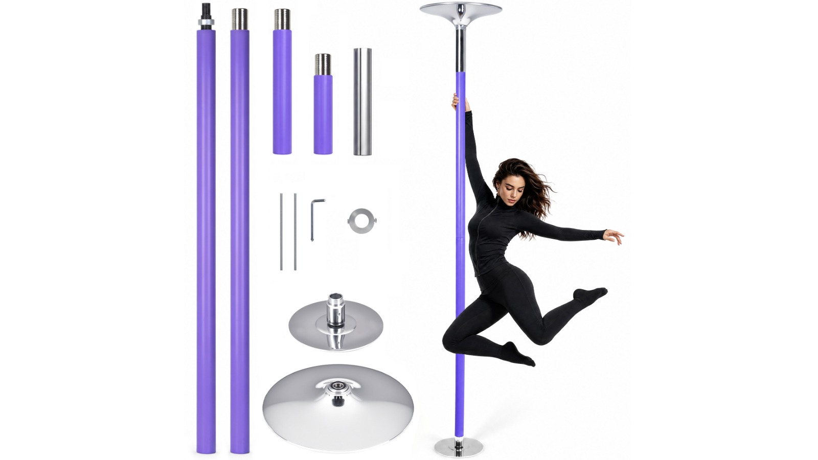 Advwin Height Adjustable Fitness Pole