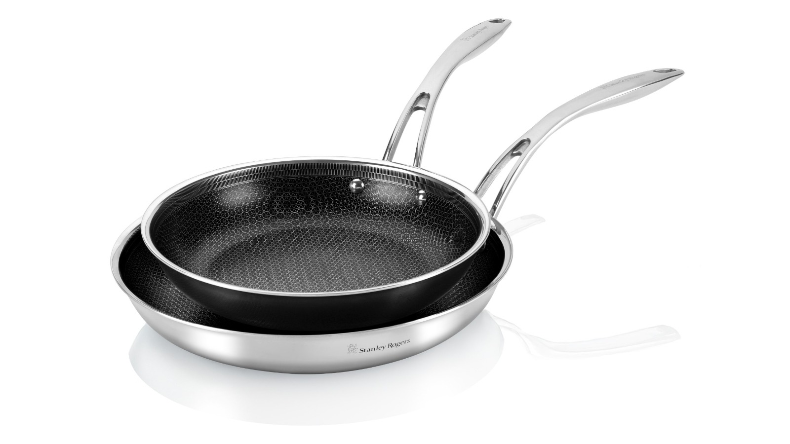 Stanley Rogers Pack of 2 Matrix Frypan - Silver