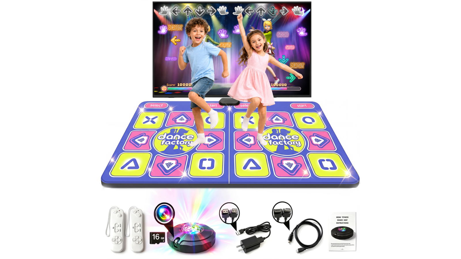 Advwin Double Dance Mat for TV