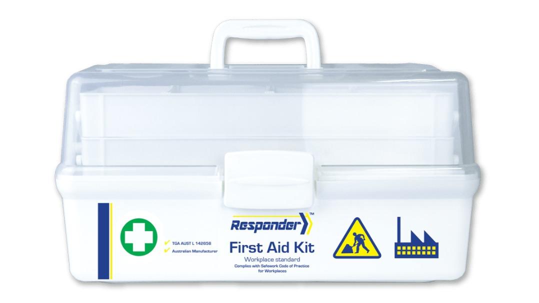 AeroKit Responder 4 Series Plastic Tacklebox Workplace Portable First Aid Kit